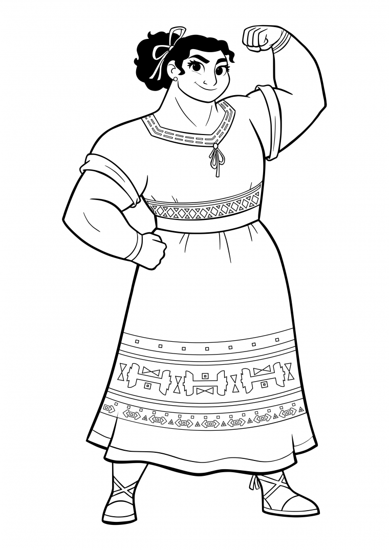 encanto pepa coloring pages