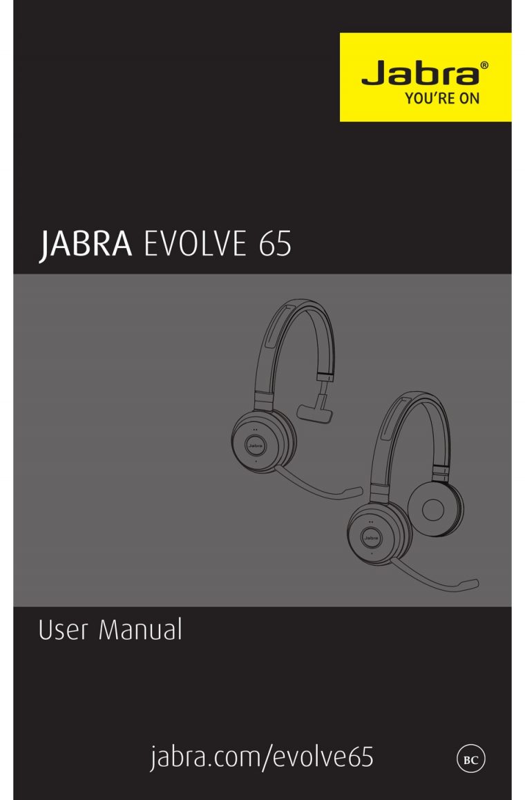 jabra evolve 75 instruction manual