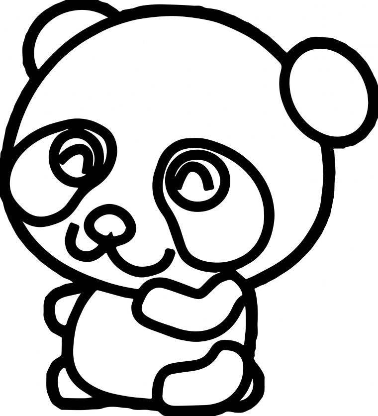kawaii panda coloring pages