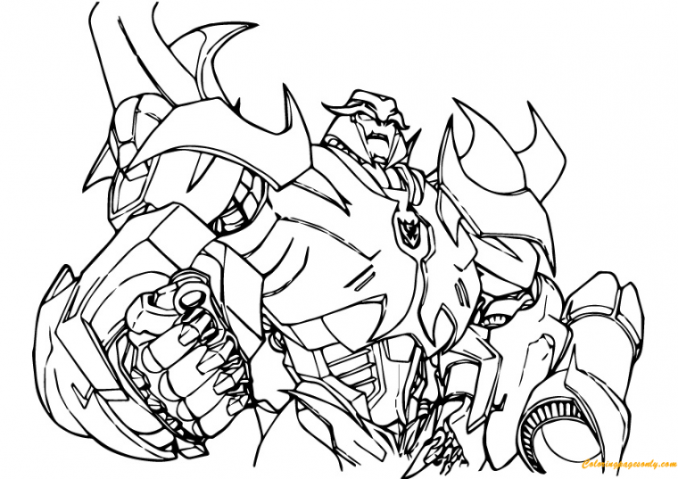 megatron transformers coloring pages