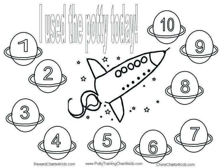 potty coloring page
