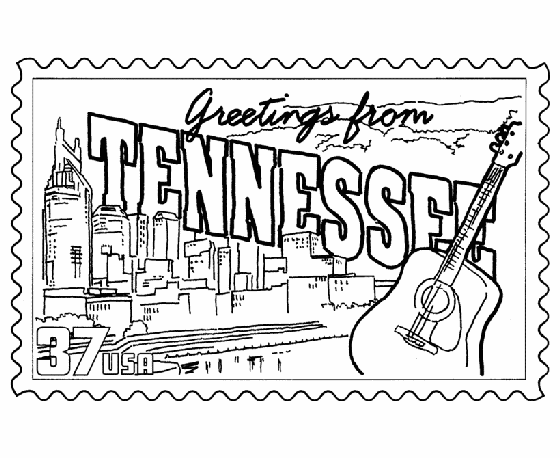 tennessee coloring pages