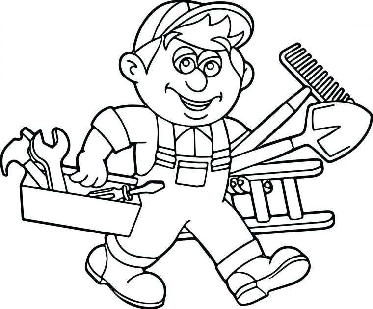 toolbox coloring page