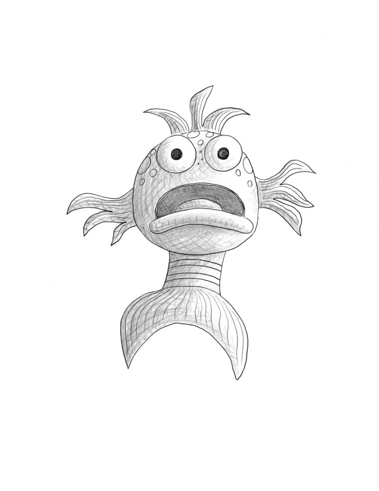 pout pout fish coloring page