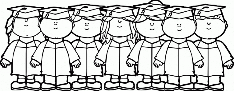 preschool graduation coloring page