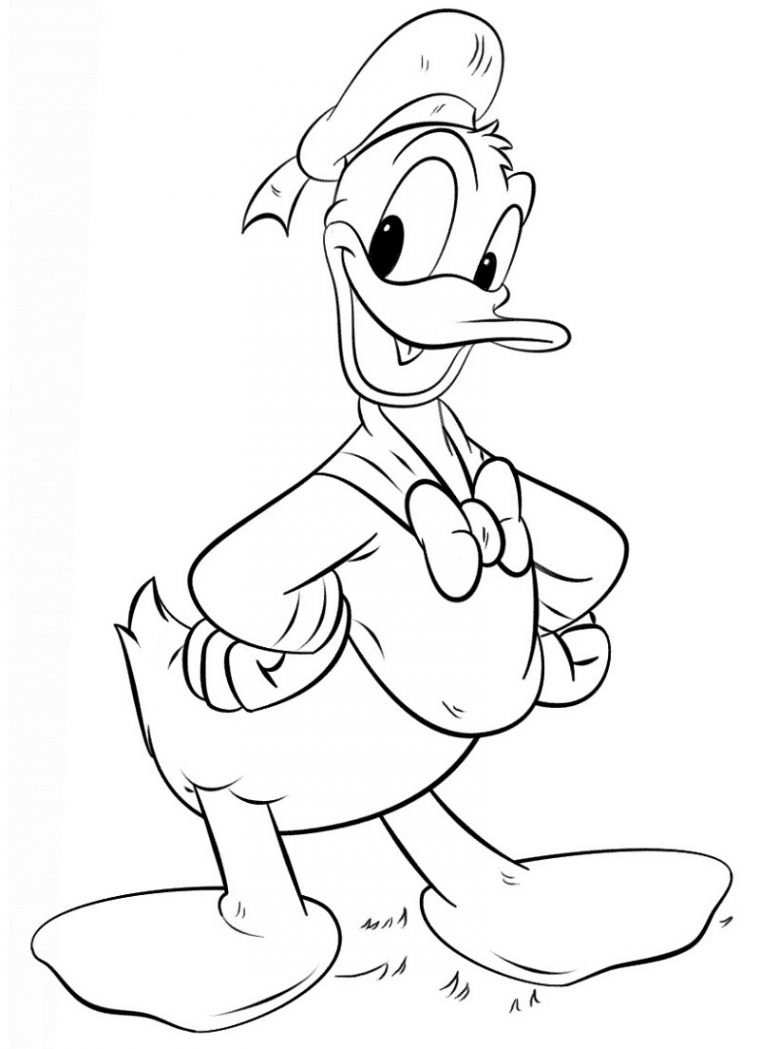 donald duck coloring pages printable
