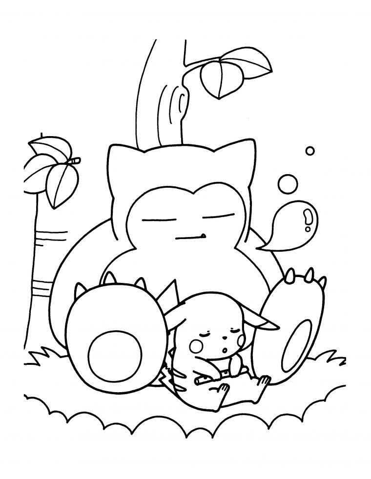 snorlax pokemon coloring pages