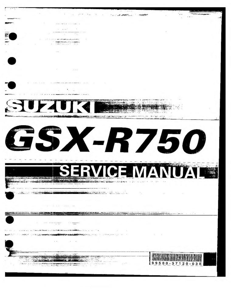 suzuki gsxr 750 service manual pdf