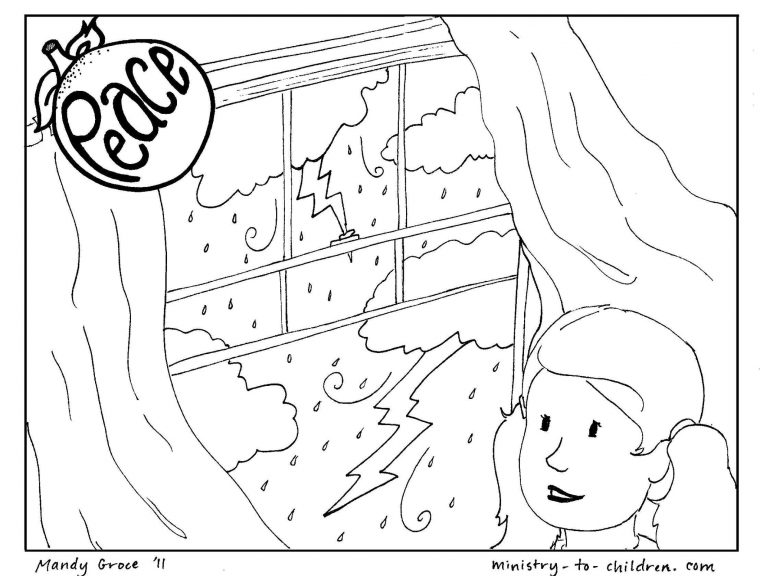 fruit of the spirit peace coloring page