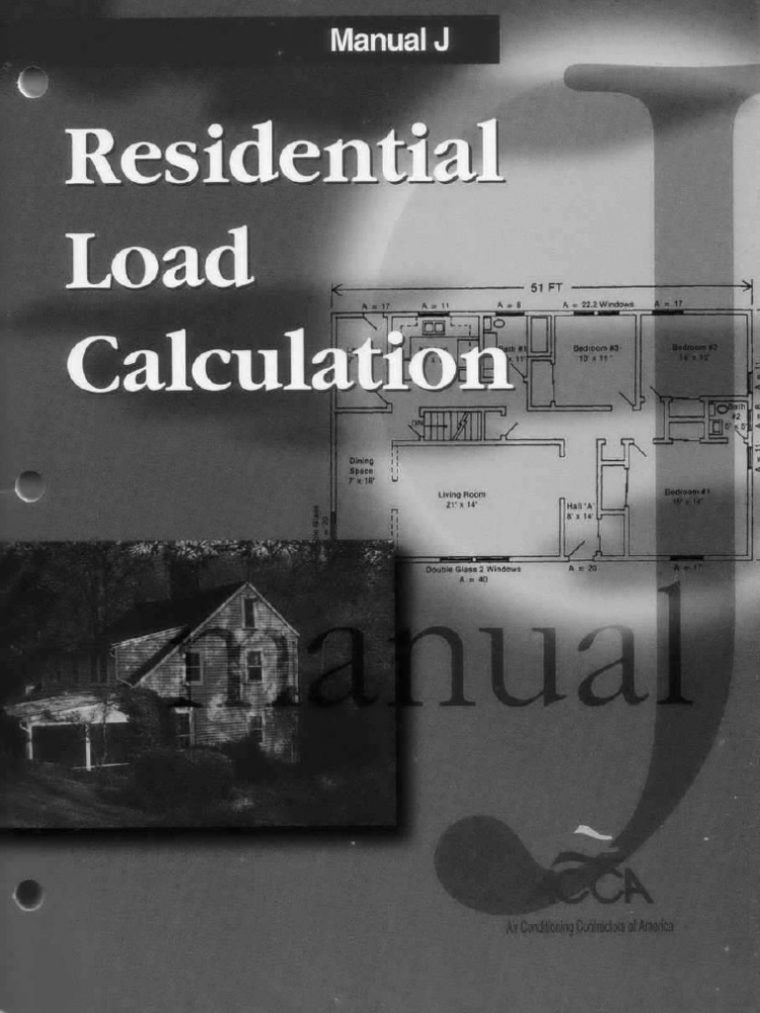 manual j residential load calculation book