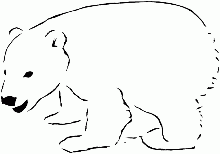 polar bear printable coloring pages
