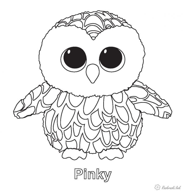 cute beanie boo coloring pages