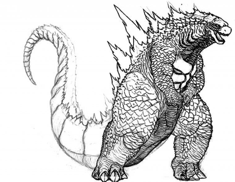 godzilla atomic breath coloring pages