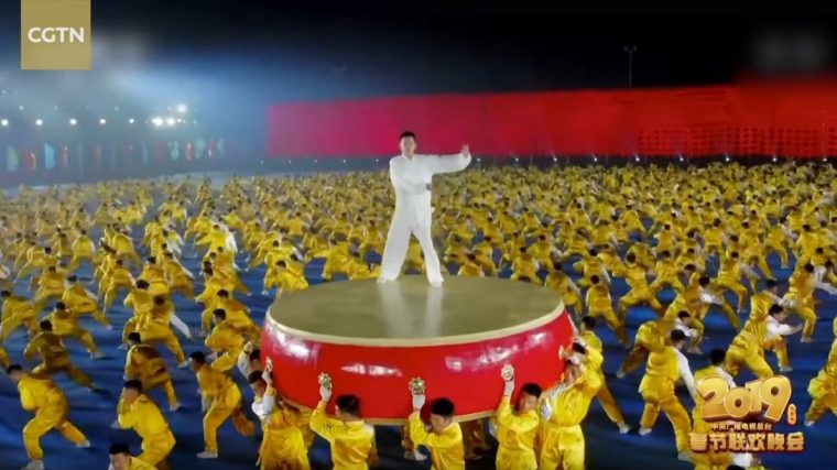 20 000 Chorégraphes Pour Le Nouvel An Chinois 2019 concernant Spectacle Danse Chinoise