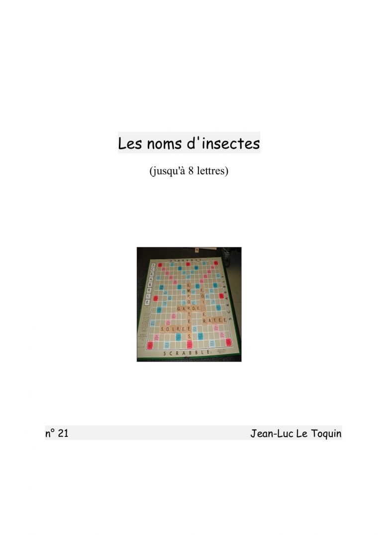 21 – Les Insectes Pages 1 – 7 – Text Version | Fliphtml5 concernant Les Noms Des Insectes