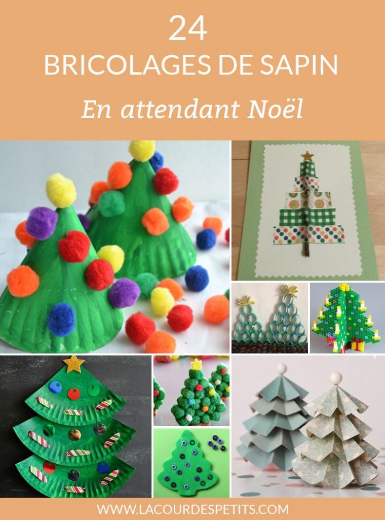 24 Activités Manuelles De Noël Autour Du Sapin |La Cour Des à Origami Sapin De Noel