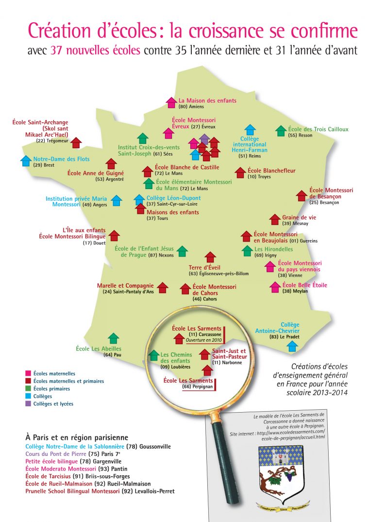 37 Écoles Indépendantes Créées Cette Année ! – Le Blog De La serapportantà Carte De France Pour Les Enfants