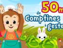 50Min Of French Nursery Rhymes With Gesture For Kids And Babies (A Green  Mouse, My Donkey) intérieur Chanson Pour Bebe 1 An