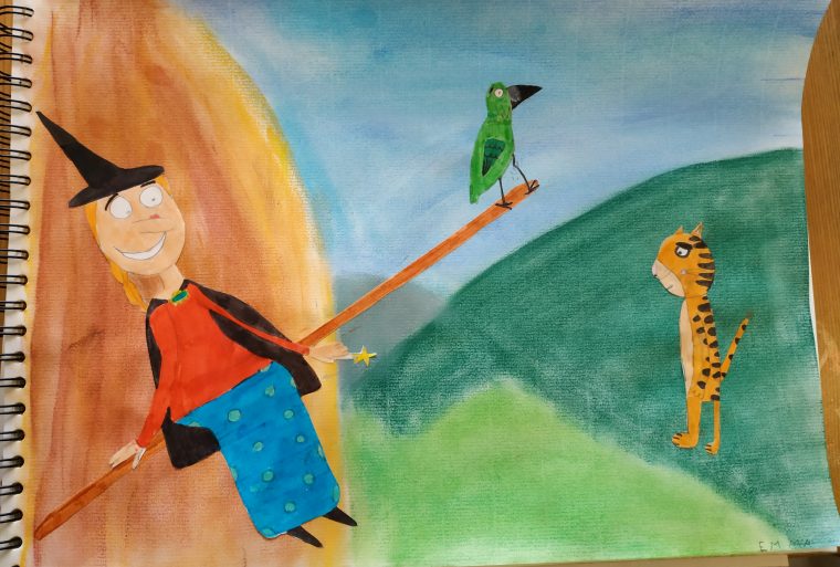 A Room On A Broom Donne La Main À Pélagie La Sorcière – Les concernant Pelagie La Sorciere