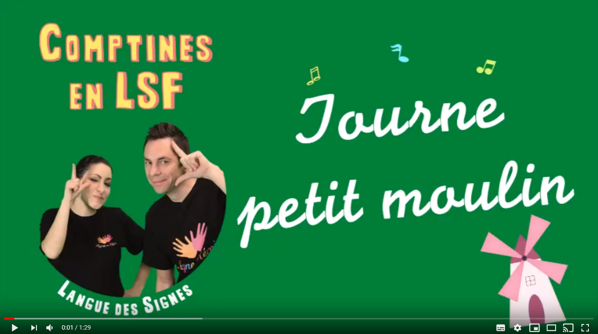 A Voir : Tourne Petit Moulin (Langue Des Signes encequiconcerne Moulin Comptine