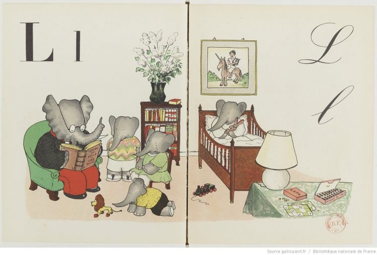 Abc De Babar / Dessiné Par Jean De Brunhoff | Dessin tout Singe De Babar