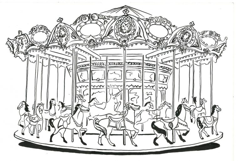 An Illustrated Carousel | Manege Fete Foraine, Dessin intérieur Dessin De Fete Foraine An Illustrated Carousel | Manege Fete Foraine, Dessin intérieur Dessin De Fete Foraine