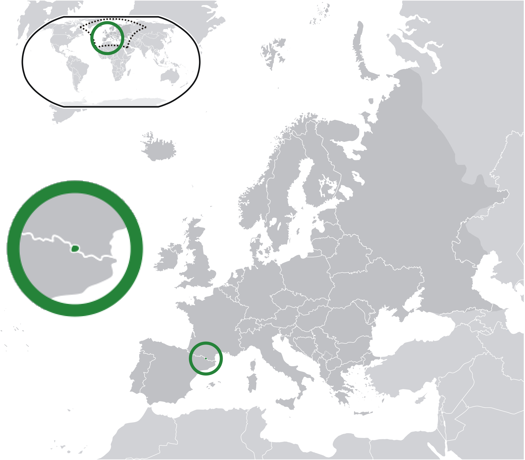 Andorre — Wikipédia intérieur Carte Europe Capitale
