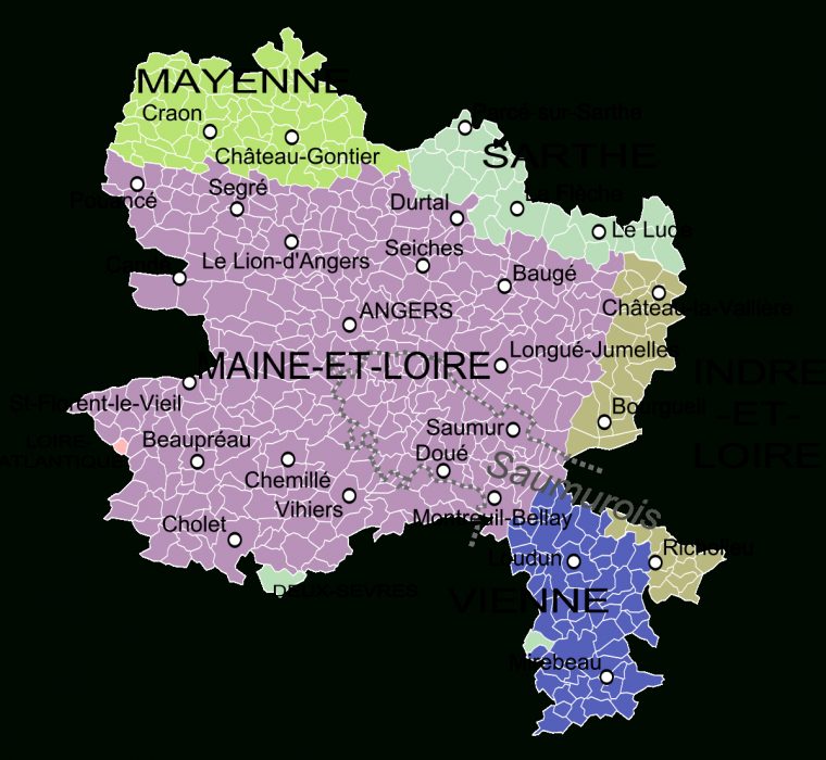 Anjou — Wiktionnaire serapportantà Carte Anciennes Provinces Françaises