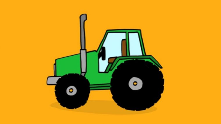 Apprendre À Dessiner Un Tracteur encequiconcerne Dessin Tracteur Facile