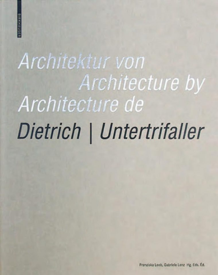 Architektur Von Dietrich | Untertrifaller / Architecture By dedans Police Script Ecole