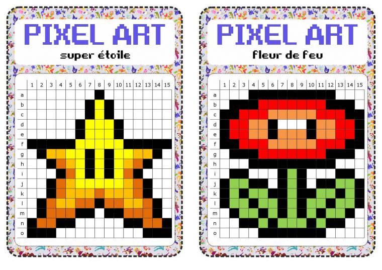 Atelier Libre : Pixel Art – Fiches De Préparations (Cycle1 avec Activité Art Plastique Primaire