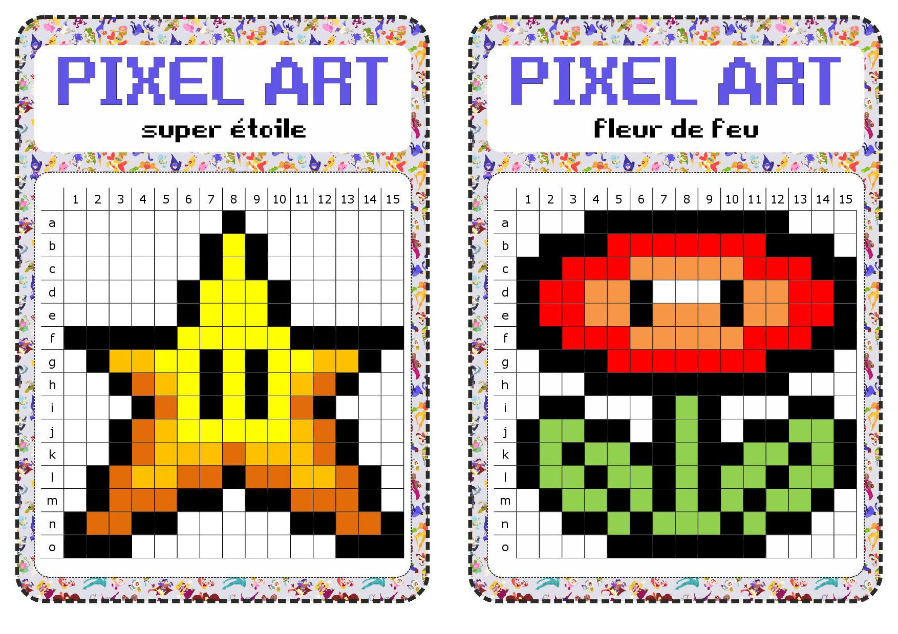 Atelier Libre : Pixel Art - Fiches De Préparations (Cycle1 avec Activité Art Plastique Primaire
