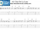 Au Clair De La Lune Easy Guitar Tab (With Images) | Easy concernant Clair De La Lune Lyrics