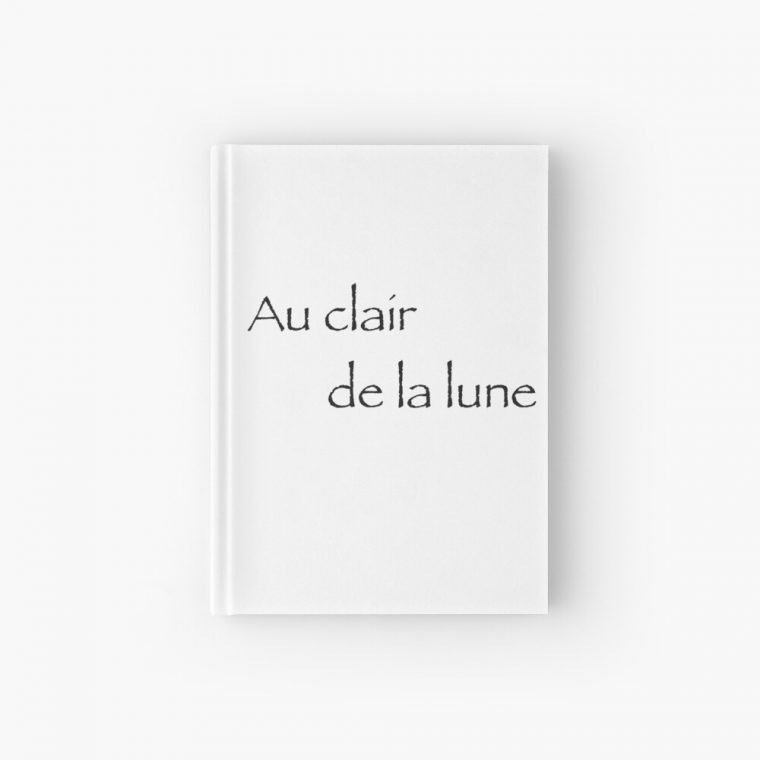 Au Clair De La Lune | Hardcover Journal concernant Clair De La Lune Lyrics