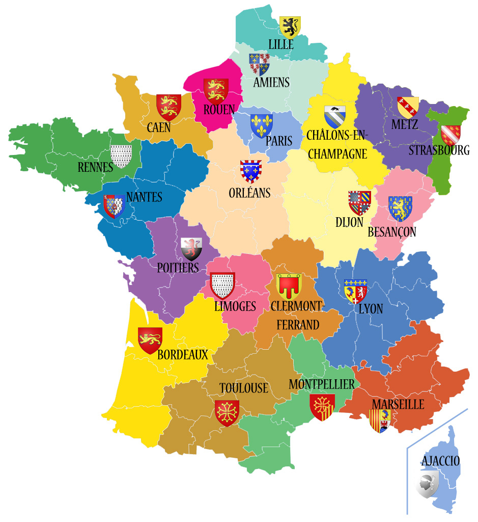 Avant/apres. Découvrez Les 13 Noms Des Nouvelles Régions De à Carte Anciennes Provinces Françaises