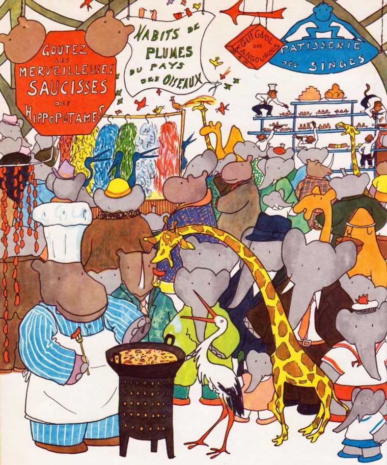 Babar's Fair By Jean De Brunhoff, An Enjoyable Babar Series destiné Singe De Babar