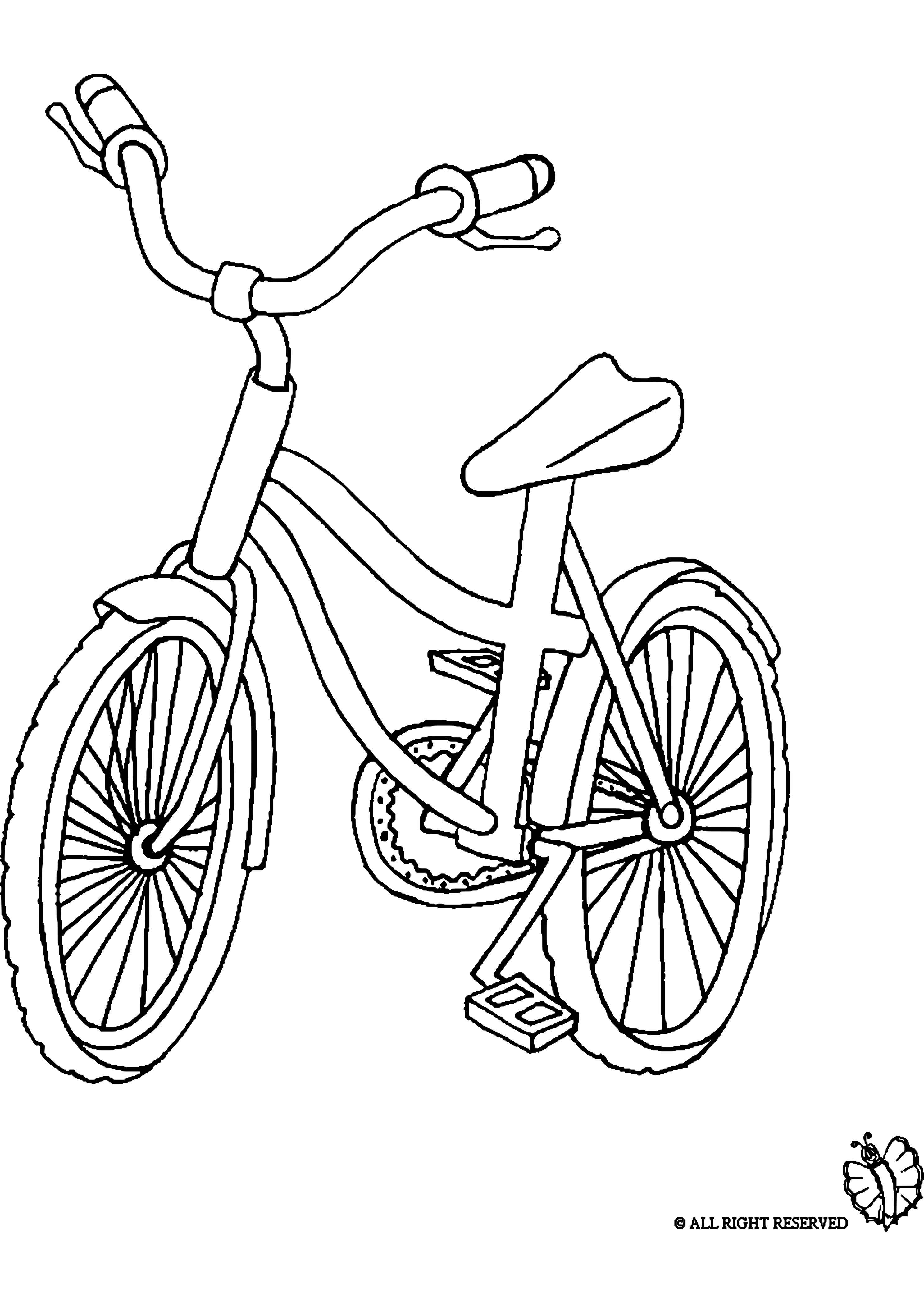 Bicyclette / Vélo #76 (Transport) – Coloriages À Imprimer serapportantà Coloriage Grande Roue