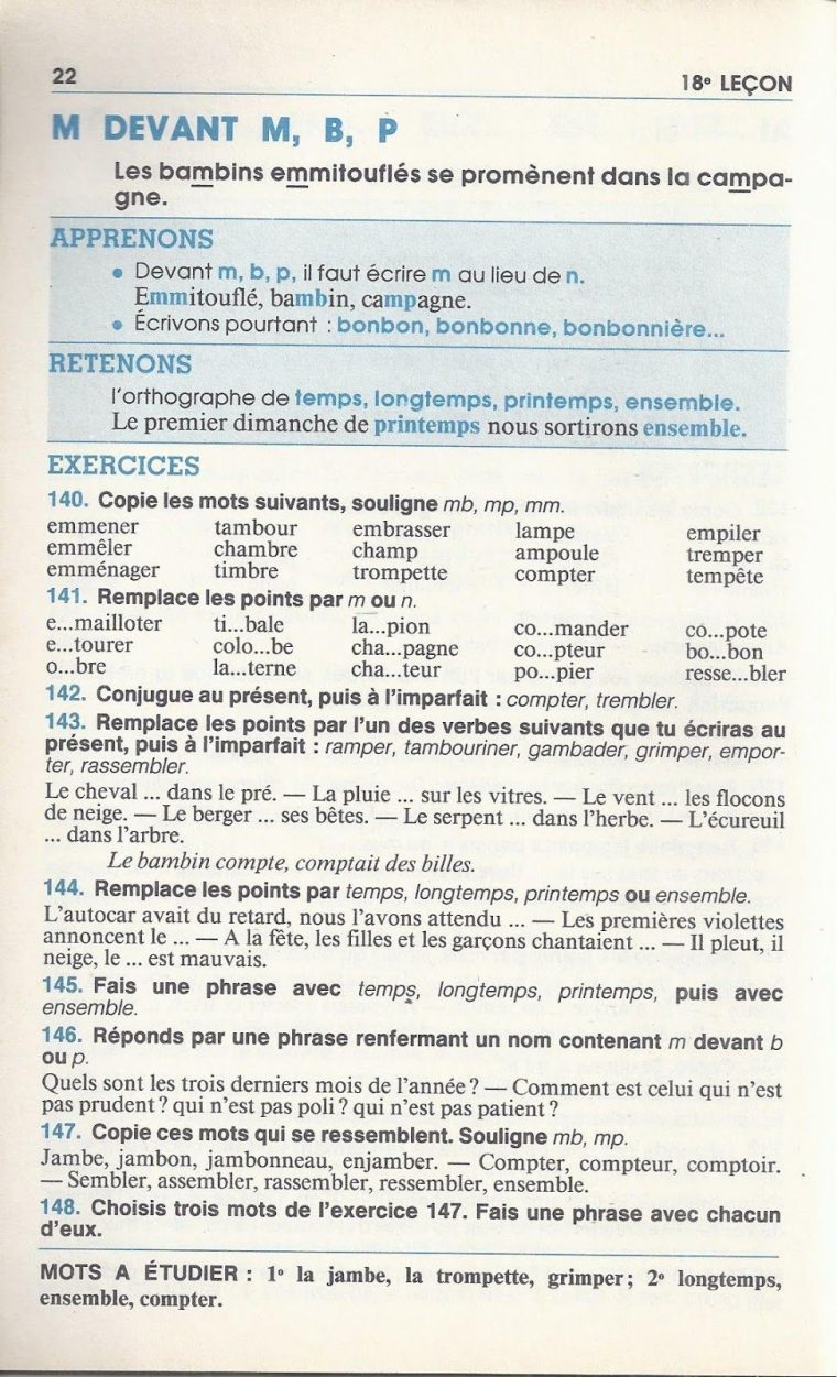 Bled, Premières Leçons D'orthographe Ce (1985) : Grandes pour Grimper En Anglais