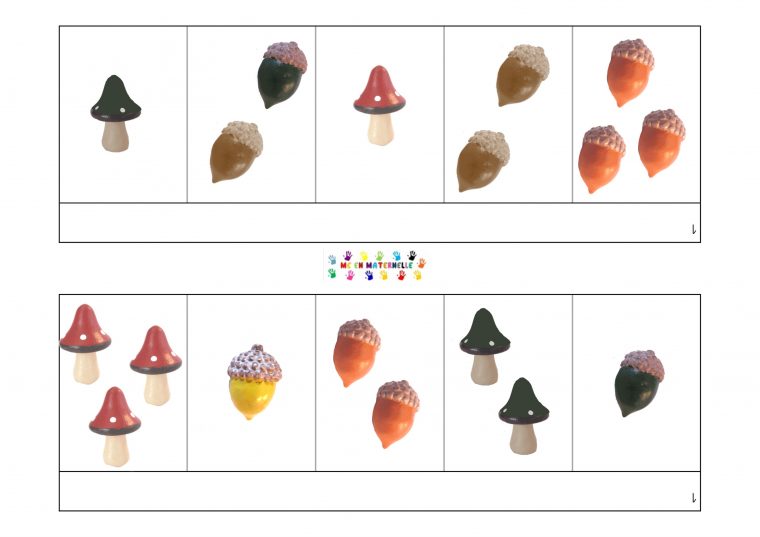 Boite À Compter Sur L'automne : Compter Le Nombre D'objets D concernant Boite À Compter