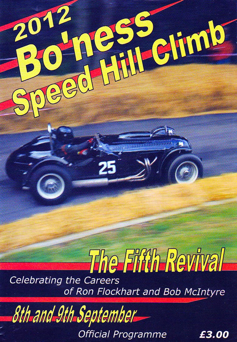 Bo'ness Hill Climb | The Motor Racing Programme Covers Project encequiconcerne Bo Programmes 2012