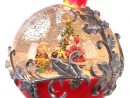 Boule À Neige Avec Père Noël Sur Son Traîneau 15X15 Cm concernant Image Du Pere Noel Et Son Traineau