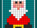 Bricolagefacilenoel | Pixel Art Noel, Theme Noel Et Dessin intérieur Pixel Art Pere Noel