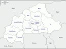Burkina Faso Carte Géographique Gratuite, Carte Géographique encequiconcerne Carte Des Régions Vierge