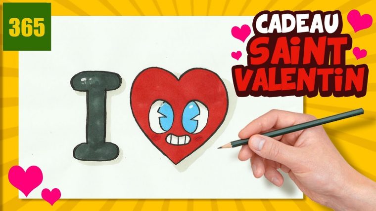 Cadeaux Saint Valentin – Diy – Comment Dessiner I Love Kawaii. encequiconcerne Dessin Pour La Saint Valentin
