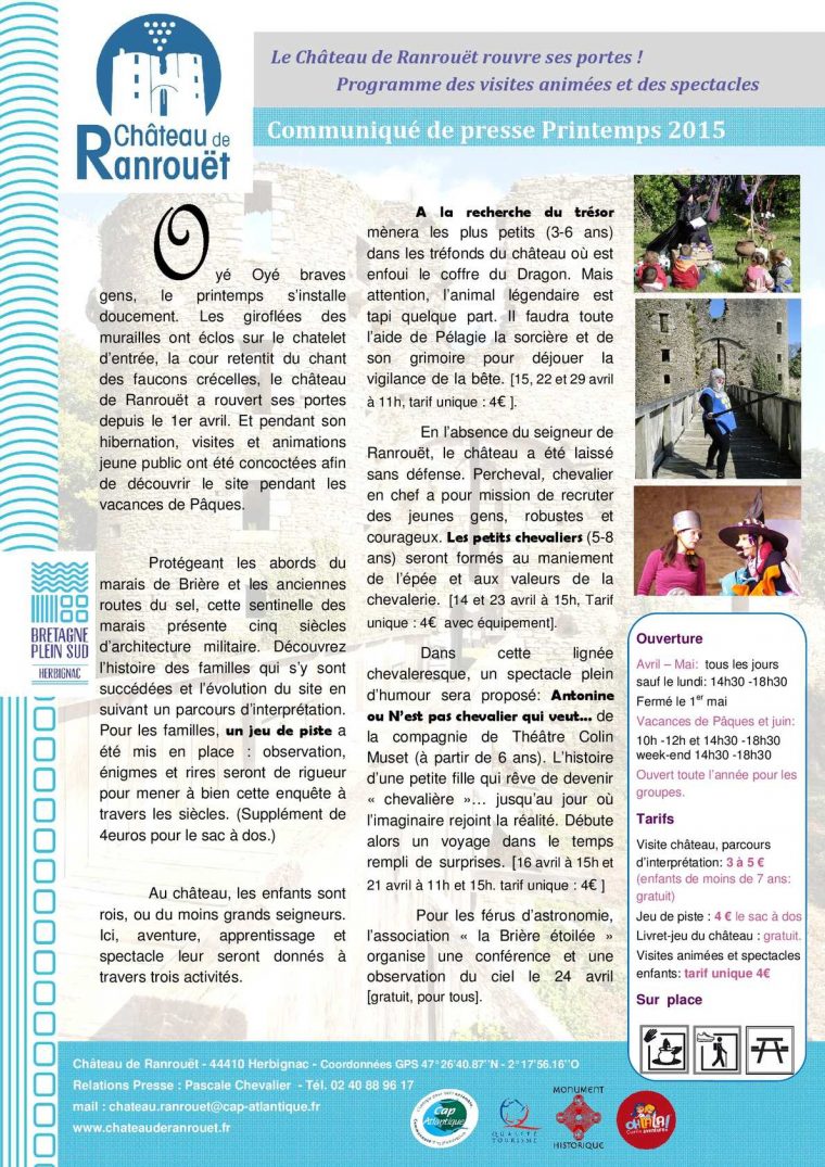 Calaméo – Cp Vacances De Pâques 2015 avec Pelagie La Sorciere