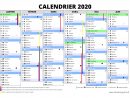 Calendrier 2020 À Imprimer : Jours Fériés - Vacances pour Calendrier 2019 Avec Jours Fériés Vacances Scolaires À Imprimer