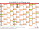 Calendrier Scolaire Annuel 2019-2020 Avec Affichage Des concernant Calendrier 2019 Avec Jours Fériés Vacances Scolaires À Imprimer