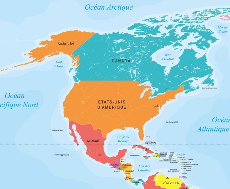 Capitales En Amérique Du Nord Et Centrale Avec Une Carte avec Carte Europe Avec Capitales