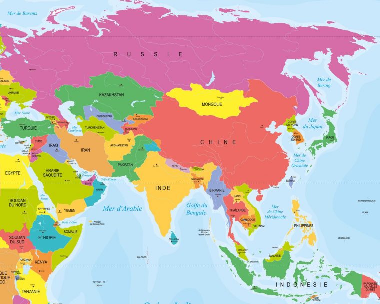 Capitales En Asie Par Pays Avec Une Carte Pour Leurs encequiconcerne Carte Europe Avec Capitales