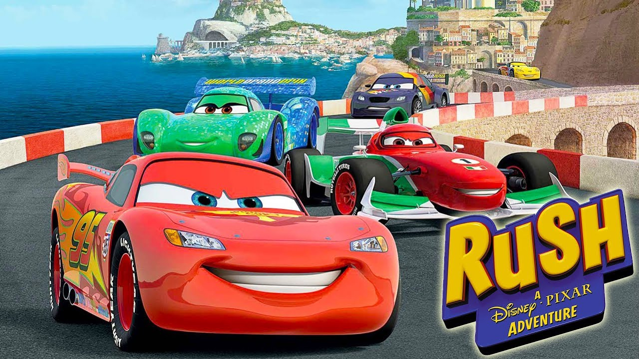 Cars Voiture De Course Jeux Vidéo En Français - Rush Une Aventure Disney  Pixar dedans La Voiture De Course Dessin Animé